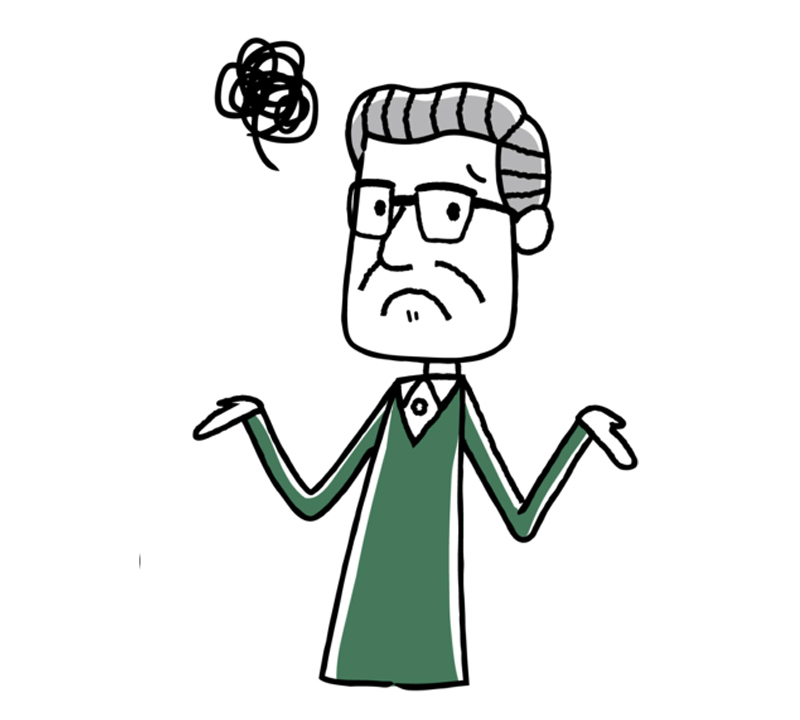 情けないおじさん