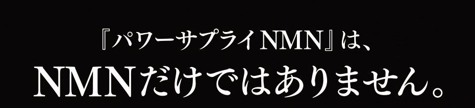 『パワーサプライNMN』は、NMNだけではありません。