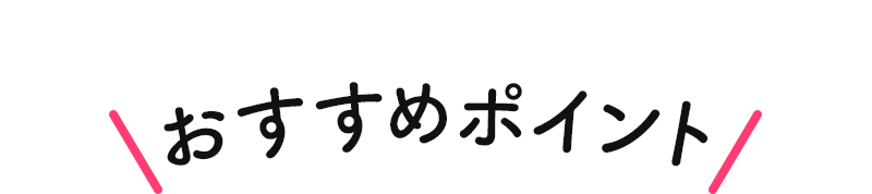 おすすめポイント